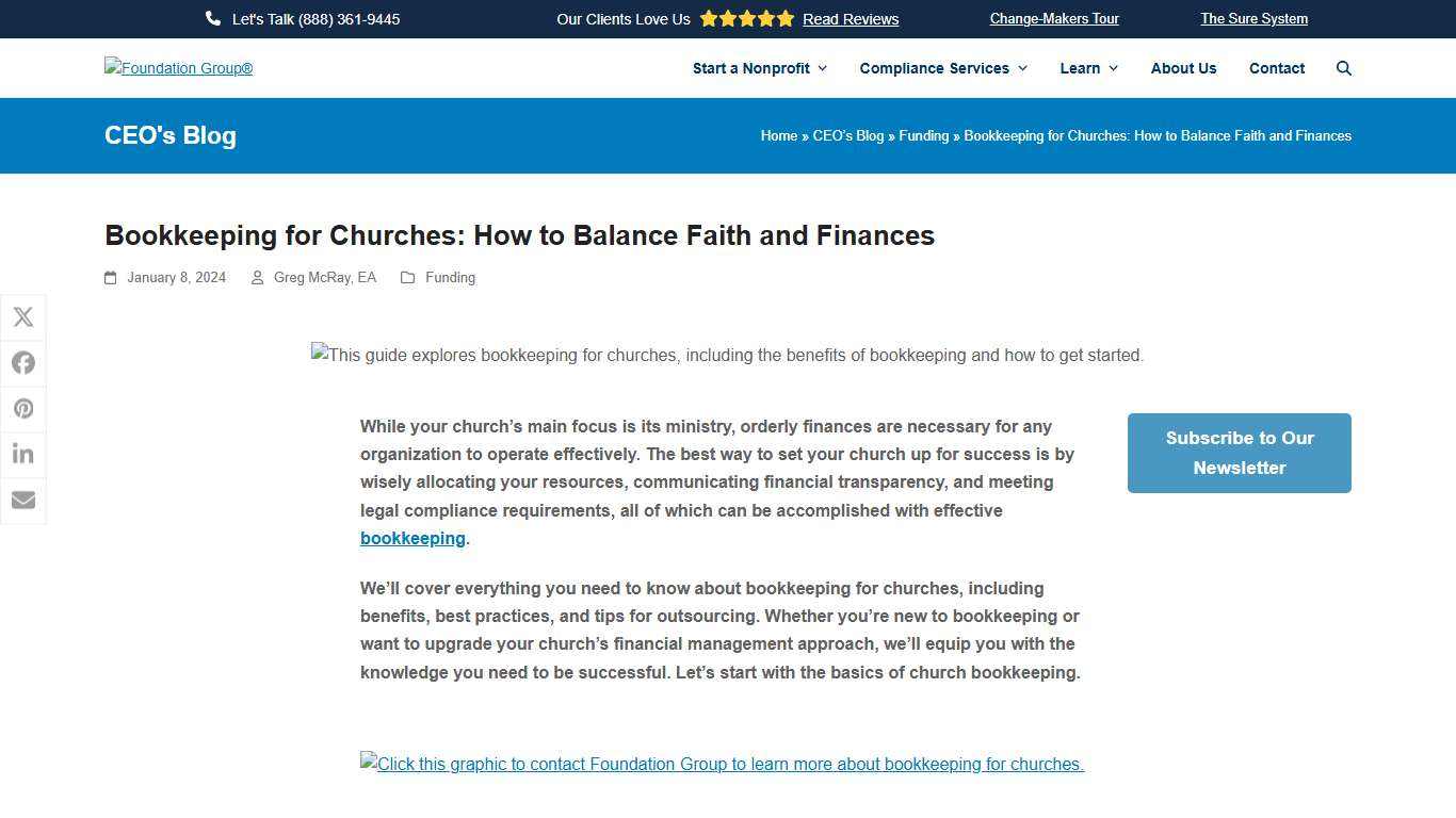 Bookkeeping for Churches: How to Balance Faith and Finances - Foundation Group®