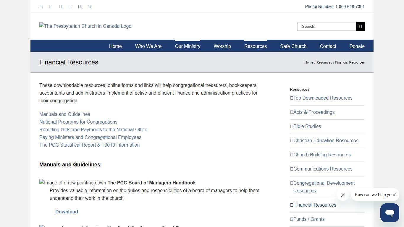 Financial Resources - The Presbyterian Church in Canada